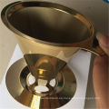 Factory price washable stainless steel pour over coffee dripper cone shape coffee filter strainer